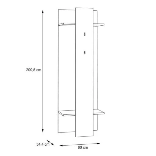 Porte-manteau Ravenswood -Mobilier De Maison 1000348100 220621 500 SKETCH DETAILS P000000001000348100 sketch