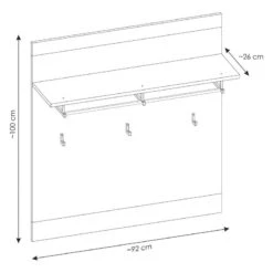 Porte-manteau mural Shutter -Mobilier De Maison 1000348664 220505 500 SKETCH DETAILS P000000001000348664 sketch