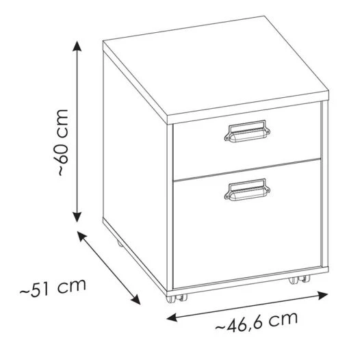 Caisson De Bureau Shutter -Mobilier De Maison 1000348665 220505 500 SKETCH DETAILS P000000001000348665 sketch