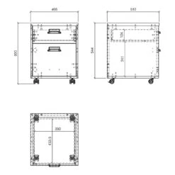 Caisson De Bureau Shutter -Mobilier De Maison 1000348665 220505 501 SKETCH DETAILS P000000001000348665 sketch