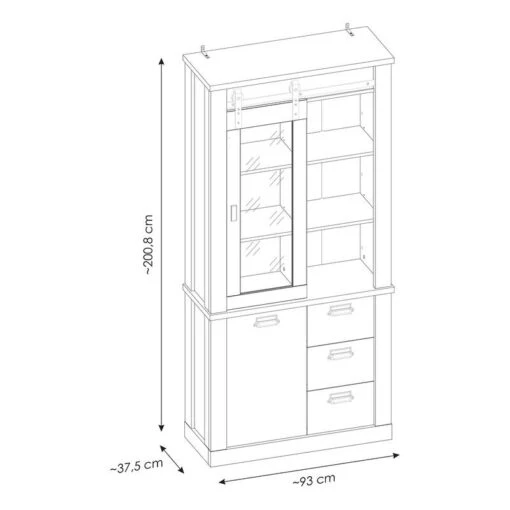 Vaisselier Shutter I -Mobilier De Maison 1000348681 220505 500 SKETCH DETAILS P000000001000348681 sketch