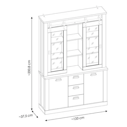 Vaisselier Shutter II -Mobilier De Maison 1000348682 220505 500 SKETCH DETAILS P000000001000348682 sketch