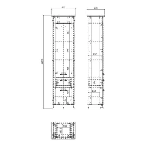 Armoire D’entrée Shutter II -Mobilier De Maison 1000348688 220505 501 SKETCH DETAILS P000000001000348688 sketch