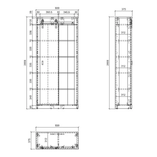 Armoire D’entrée Shutter I -Mobilier De Maison 1000348692 220505 501 SKETCH DETAILS P000000001000348692 sketch