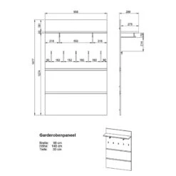 Ensemble D’entrée Lisbonne III (4 élém.) -Mobilier De Maison 1000355190 220520 502 SKETCH DETAILS P000000001000355190 sketch