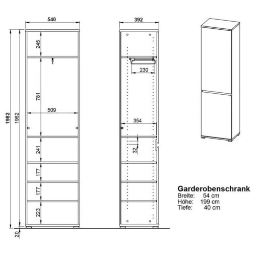 Ensemble D’entrée Lisbonne III (4 élém.) -Mobilier De Maison 1000355190 220520 503 SKETCH DETAILS P000000001000355190 sketch