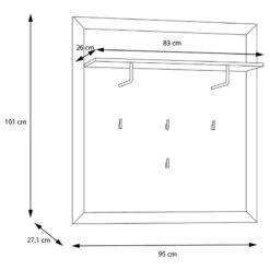 Porte-manteau Mural New Dessa -Mobilier De Maison 1000357981 220616 500 SKETCH DETAILS P000000001000357981 sketch