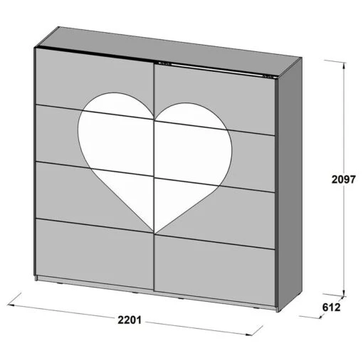 Armoire à Portes Coulissantes Bilo -Mobilier De Maison 1000361662 220826 500 SKETCH DETAILS P000000001000361662 sketch