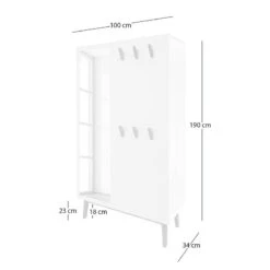 Armoire D’entrée LINDHOLM Avec Miroir -Mobilier De Maison 1000364010 230823 500 SKETCH DETAILS P000000001000364010 sketch