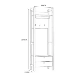 Porte-manteau Compact Thurles I -Mobilier De Maison 1000364865 220722 500 SKETCH DETAILS P000000001000364865 sketch