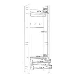 Porte-manteau Compact Thurles I -Mobilier De Maison 1000364865 220722 501 SKETCH DETAILS P000000001000364865 sketch