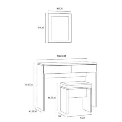 Coiffeuse Quanto (3 éléments) -Mobilier De Maison 1000366207 220913 500 SKETCH DETAILS P000000001000366207 sketch