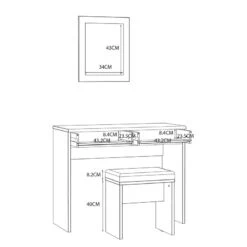 Coiffeuse Quanto (3 éléments) -Mobilier De Maison 1000366207 220913 501 SKETCH DETAILS P000000001000366207 sketch