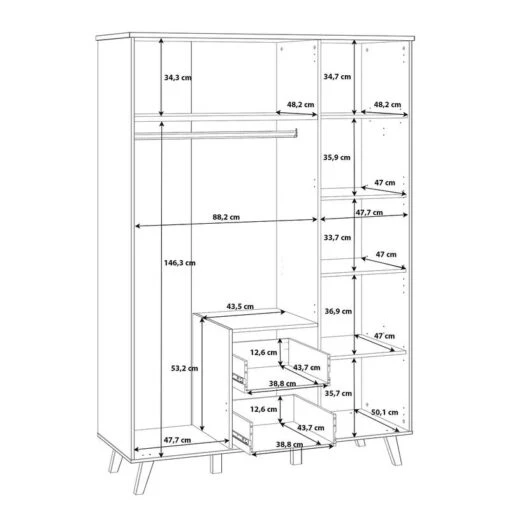 Armoire Weser -Mobilier De Maison 1000366217 220913 501 SKETCH DETAILS P000000001000366217 sketch