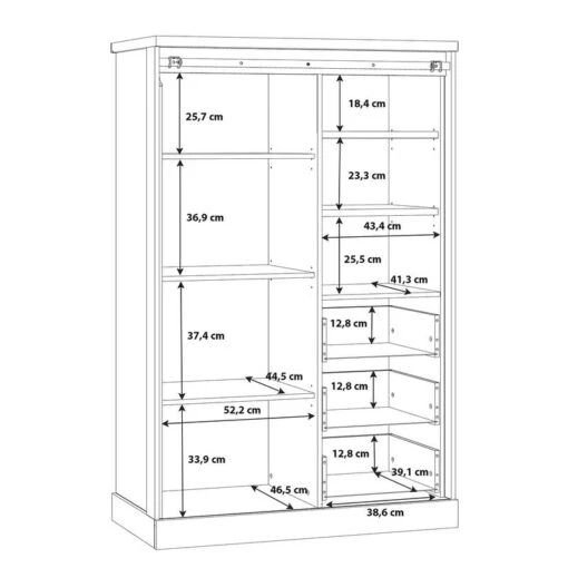 Armoire Tallberg I -Mobilier De Maison 1000367120 221004 501 SKETCH DETAILS P000000001000367120 sketch