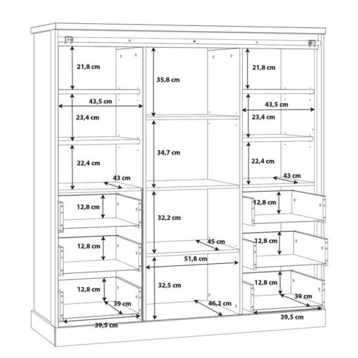 Armoire Tallberg II -Mobilier De Maison 1000367127 221004 501 SKETCH DETAILS P000000001000367127 sketch