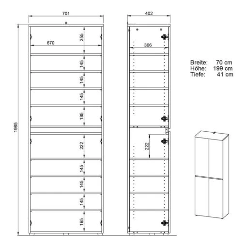 Armoire D’entrée Calvera -Mobilier De Maison 1000367310 221005 500 SKETCH DETAILS P000000001000367310 sketch