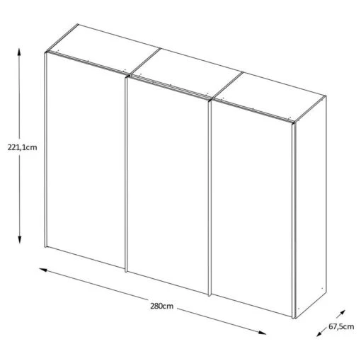 Staud Armoire à Portes Coulissantes Sinfonie D -Mobilier De Maison 1000369013 221026 500 SKETCH DETAILS P000000001000369013 sketch