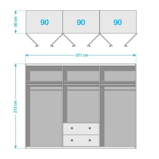 Armoire à Portes Pivotantes Rosenheim I -Mobilier De Maison 1000370674 230105 500 SKETCH DETAILS P000000001000370674 sketch