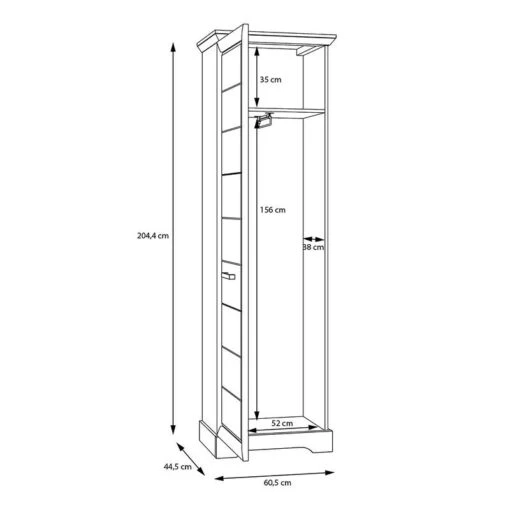 Armoire D’entrée New Dessa -Mobilier De Maison 1000372769 230124 501 SKETCH DETAILS P000000001000372769 sketch