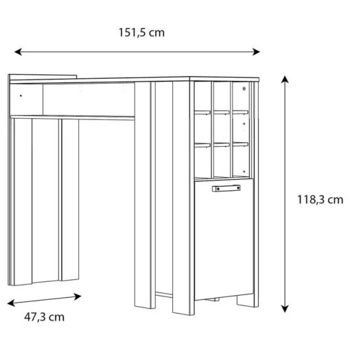 Table De Bar Ravenswood -Mobilier De Maison 1000372773 230124 500 SKETCH DETAILS P000000001000372773 sketch