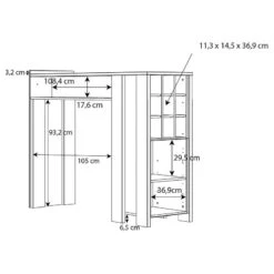 Table De Bar Ravenswood -Mobilier De Maison 1000372773 230124 501 SKETCH DETAILS P000000001000372773 sketch