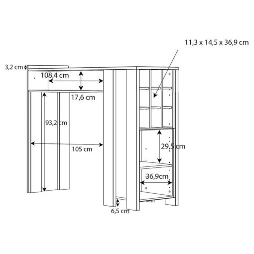 Table De Bar Ravenswood -Mobilier De Maison 1000372773 230124 501 SKETCH DETAILS P000000001000372773 sketch