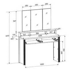 Coiffeuse Jasmund -Mobilier De Maison 1000373882 230328 500 SKETCH DETAILS P000000001000373882 sketch