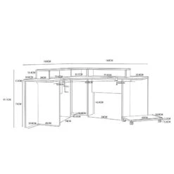 Bureau D’angle Prinza - Type B -Mobilier De Maison 1000396000 230706 500 SKETCH DETAILS P000000001000396000 sketch