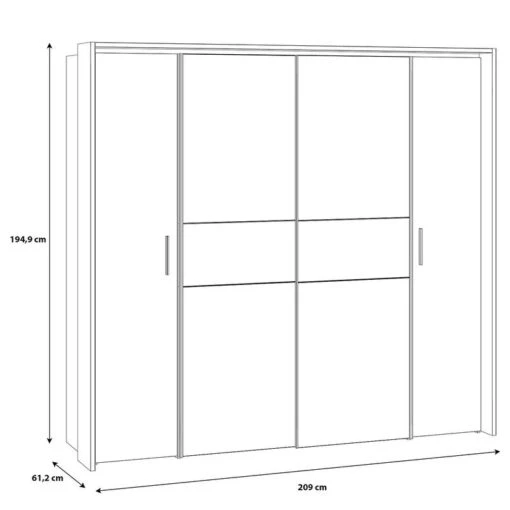 Armoire à Portes Battantes Huy -Mobilier De Maison 1000404472 230907 500 SKETCH DETAILS P000000001000404472 sketch