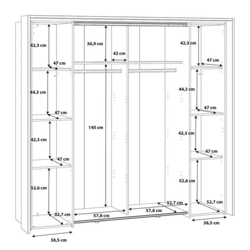 Armoire à Portes Battantes Huy -Mobilier De Maison 1000404472 230907 501 SKETCH DETAILS P000000001000404472 sketch