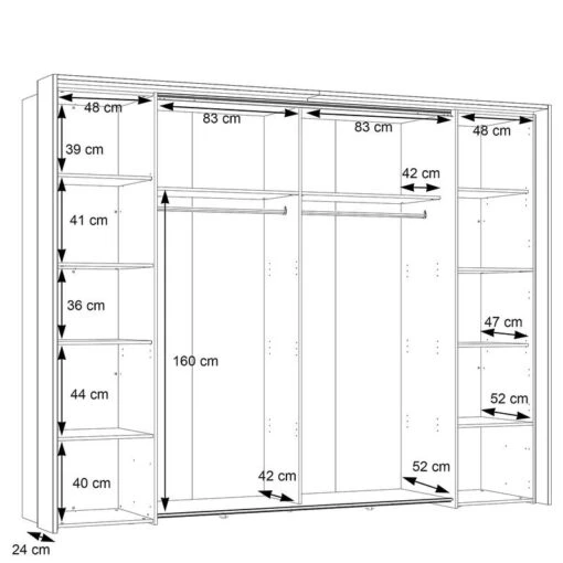 Armoire à Portes Coulissantes Ziio -Mobilier De Maison 1000404487 230907 501 SKETCH DETAILS P000000001000404487 sketch