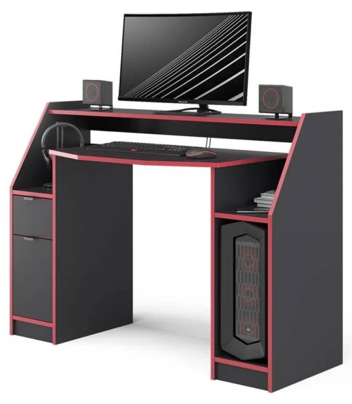 Bureau Ordinateur Joel 123cm Noir/rouge -Mobilier De Maison 112012b709034a3f859fcd3adf8c2b86.cropped 76 20 844 967.processed