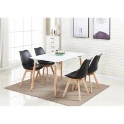 Chaise De Salle à Manger Rétro 4 Pièces -Mobilier De Maison 129ee518b8ff4c16b2af255cdd3f82ba