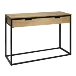 Console Avec Tiroir Icub 35x120cm Noir -Mobilier De Maison 14a86d2534b64608a16d856689b6474d