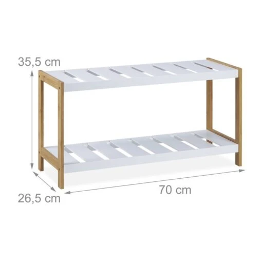 Étagère à Chaussures 2 Niveaux -Mobilier De Maison 1feffc855f534ac2ba911001c4e57da7