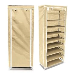 2xArmoire à Chaussures En Tissu Pliante -Mobilier De Maison 2202a3df1a6042a686047bae01221daf