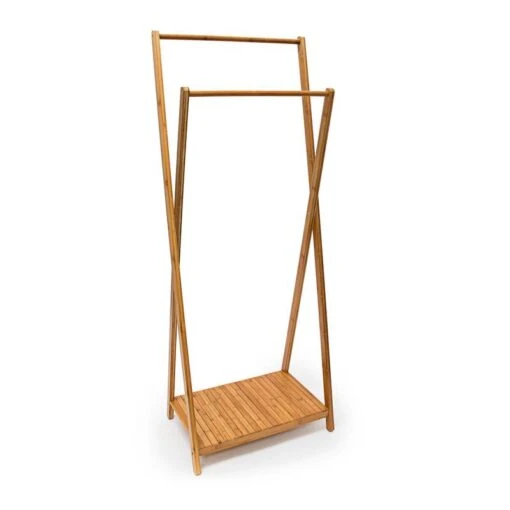 Portant à Vêtements Bambou Penderie -Mobilier De Maison 2536e3e8cb8b4914a621a7448c4260c2