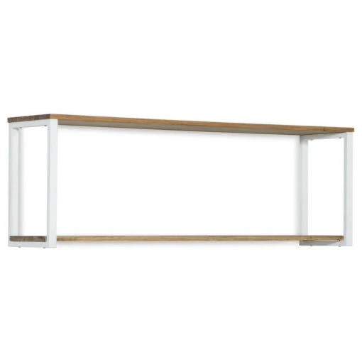 Étagère Murale Double 30x120x48 Blanc -Mobilier De Maison 28a2d63077464870ba5aa40da72c05a4