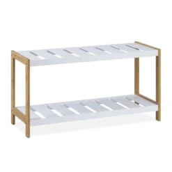 Étagère à Chaussures 2 Niveaux -Mobilier De Maison 28eca471827a45d0b85225aa0bc85511