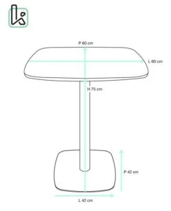 Table De Cuisine Bistro SILA -Mobilier De Maison 297112e9b97a40ecafcee59184615b95