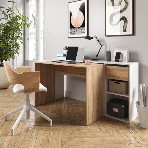 Bureau Ben Blanc/sonoma -Mobilier De Maison 29de8b0672134c79a9252720e385c958