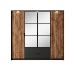 Armoire à Portes Battantes MILTON LED -Mobilier De Maison 2d0328cd9dbd4b8f94f55f52ea10da77