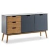 Buffet Java 3 Tiroir 2 Porte Anthracite -Mobilier De Maison 2d109d17fa6d447a83126af7a3ea9dda