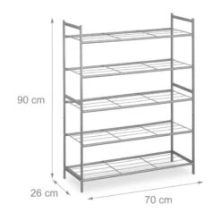 Étagère à Chaussures Empilable 5 Niveaux -Mobilier De Maison 2fa9079cc90a4016819bcb6e7cb07e7c