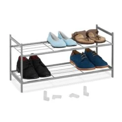 Étagère à Chaussures Empilable 2 Niveaux -Mobilier De Maison 3189d194d93e473195c3ef9c5ac7d62a