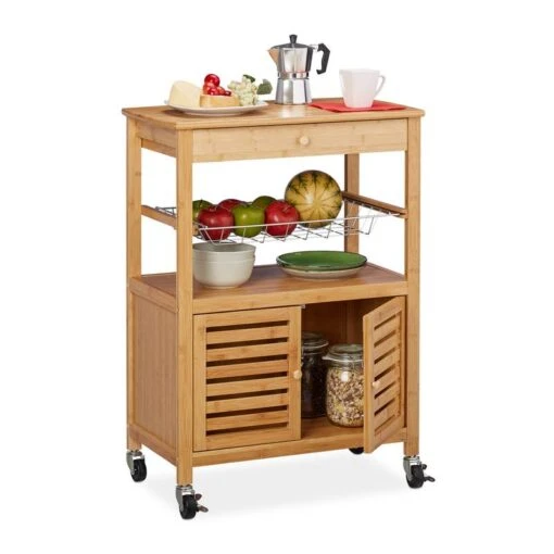 Desserte De Cuisine Bambou -Mobilier De Maison 35ff804da5124294a49d8b0261e21531