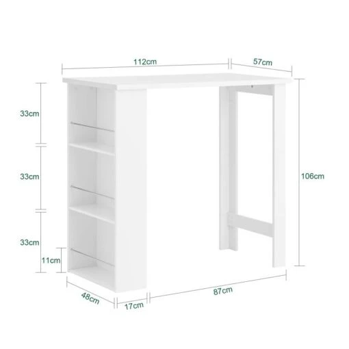 Table Haute Table De Bar FWT17-W -Mobilier De Maison 362d7b9c3a3f4ef3995b24641ce159b8