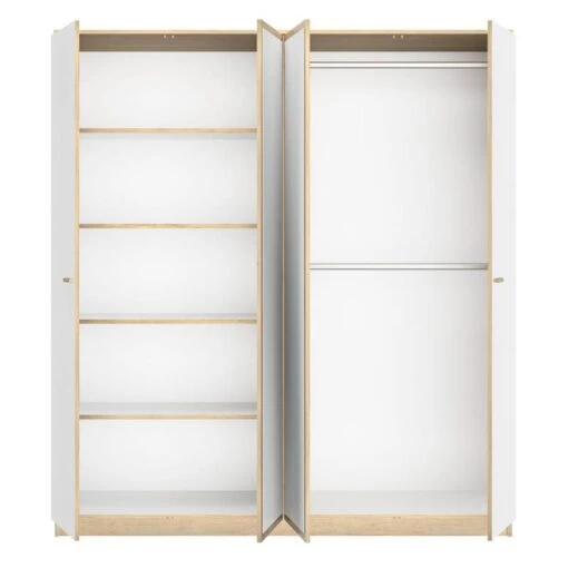 Armoire 4 Portes 2 Miroirs L181cm Tulle -Mobilier De Maison 387c6a1710984661b1f67e33078185d3