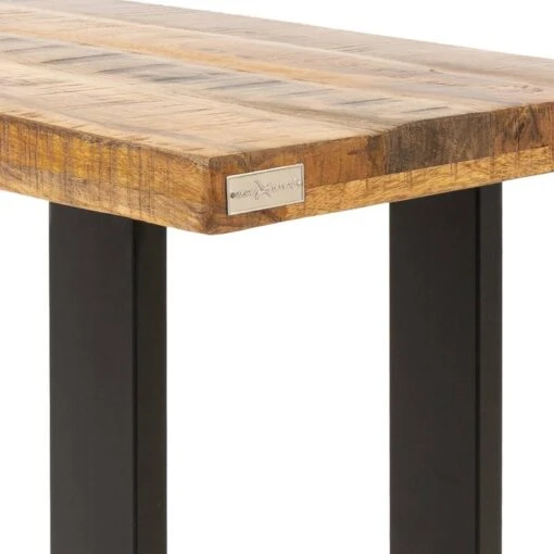 Table Console 115x40x77cm Noir/naturel -Mobilier De Maison 399b043c0dbe4272998d54c3dbca683e